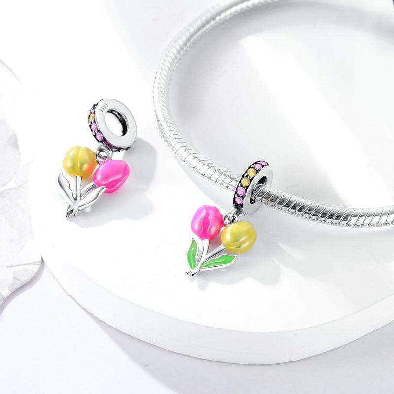 Hapour Store 925 Sterling Silver Charms for Bracelets Necklace European Jewelry Pendant Beads Charm for Women Mom - Image 2